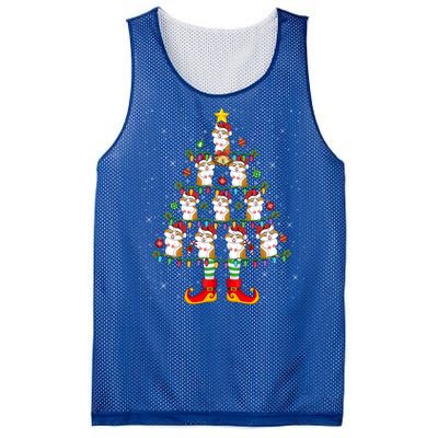 Hamster Lover Xmas Holiday Lighting Hamster Christmas Tree Gift Mesh Reversible Basketball Jersey Tank