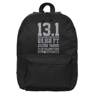 Half Marathon 13.1 Miles Running Runner Gift 16 in Basic Backpack