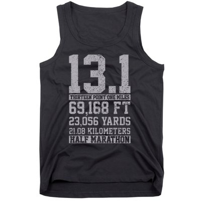 Half Marathon 13.1 Miles Running Runner Gift Tank Top