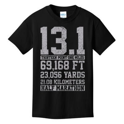 Half Marathon 13.1 Miles Running Runner Gift Kids T-Shirt