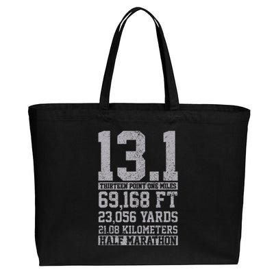 Half Marathon 13.1 Miles Running Runner Gift Cotton Canvas Jumbo Tote