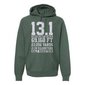 Half Marathon 131 Miles Running Runner Gift Premium Hoodie