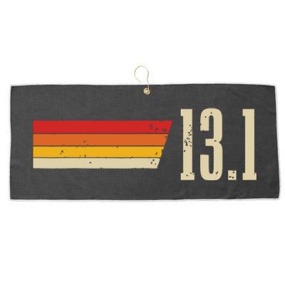 Half Marathon 131 Miles Vintage Running Marathon Runner Large Microfiber Waffle Golf Towel