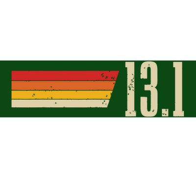 Half Marathon 131 Miles Vintage Running Marathon Runner Bumper Sticker