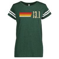 Half Marathon 131 Miles Vintage Running Marathon Runner Enza Ladies Jersey Football T-Shirt