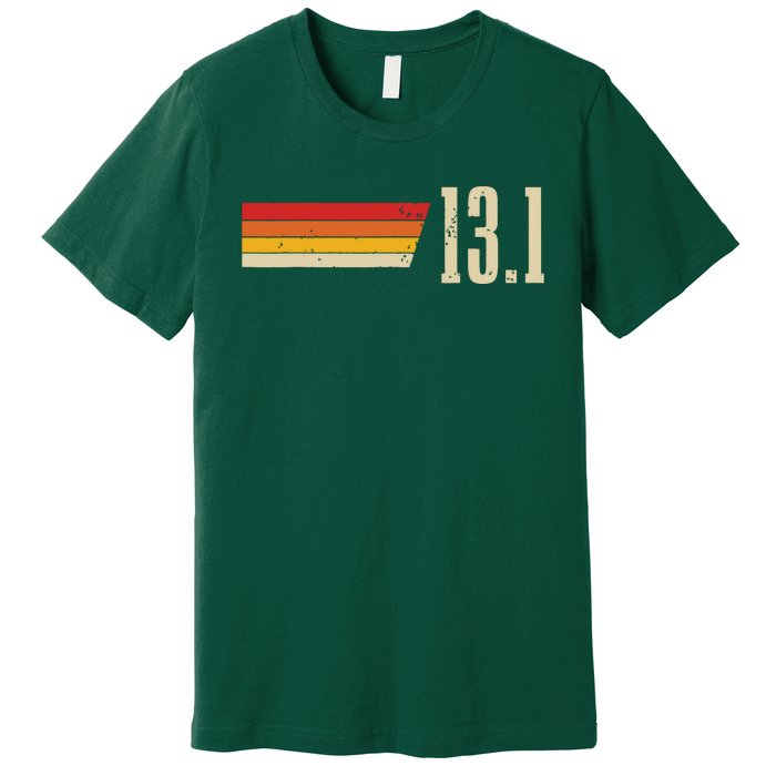 Half Marathon 131 Miles Vintage Running Marathon Runner Premium T-Shirt