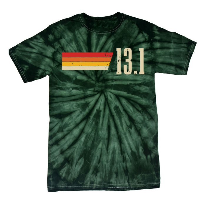 Half Marathon 131 Miles Vintage Running Marathon Runner Tie-Dye T-Shirt