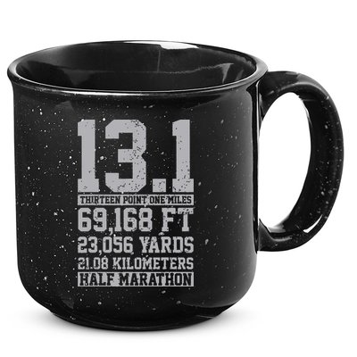 Half Marathon 131 Miles Running Runner 15oz Campfire Ceramic Mug