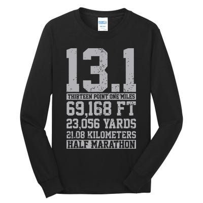 Half Marathon 131 Miles Running Runner Tall Long Sleeve T-Shirt
