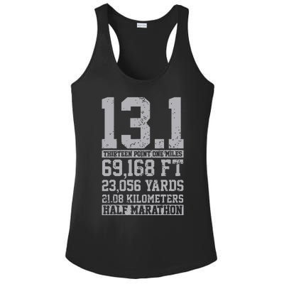 Half Marathon 131 Miles Running Runner Ladies PosiCharge Competitor Racerback Tank