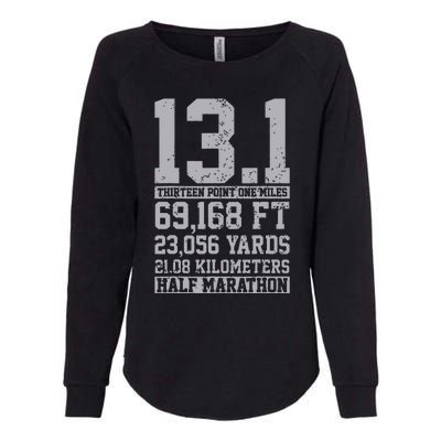 Half Marathon 131 Miles Running Runner Womens California Wash Sweatshirt