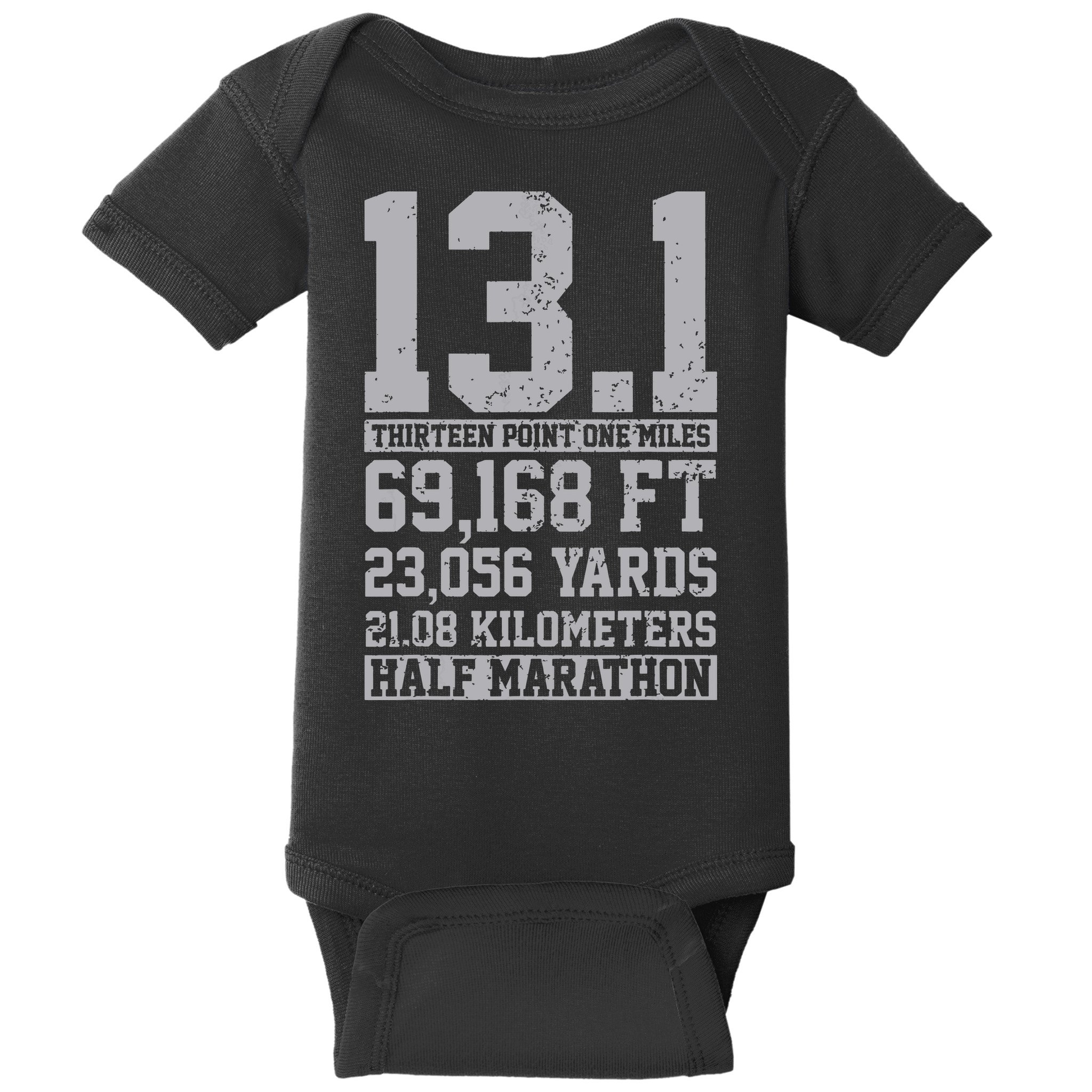 Half Marathon 131 Miles Running Runner Baby Bodysuit