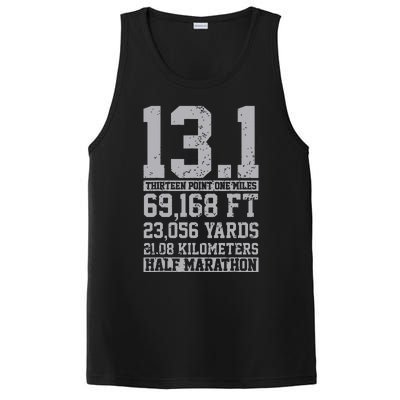 Half Marathon 131 Miles Running Runner PosiCharge Competitor Tank