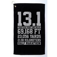 Half Marathon 131 Miles Running Runner Golf Towel