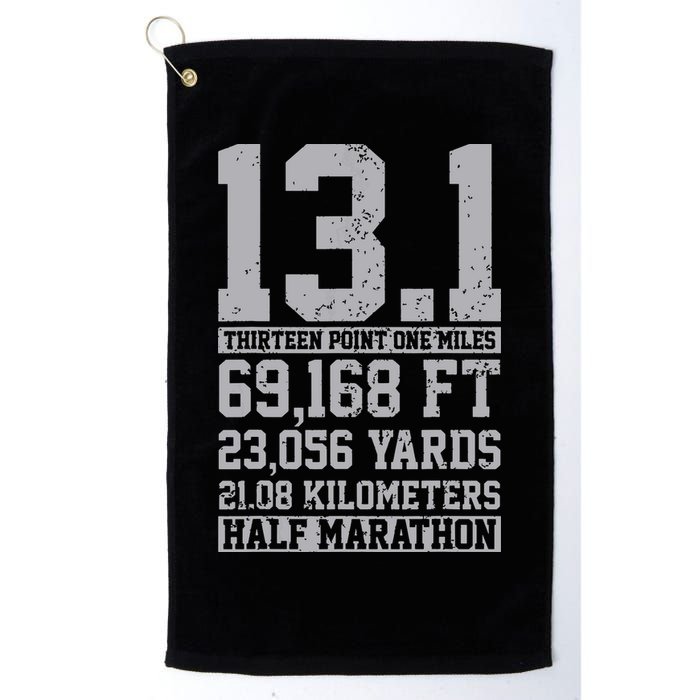 Half Marathon 131 Miles Running Runner Golf Towel