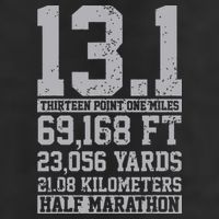 Half Marathon 131 Miles Running Runner Golf Towel