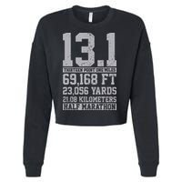 Half Marathon 131 Miles Running Runner Cropped Pullover Crew