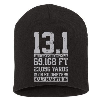 Half Marathon 131 Miles Running Runner Short Acrylic Beanie