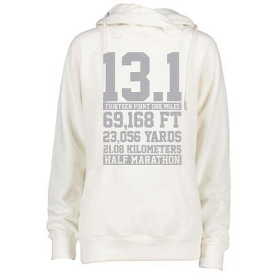 Half Marathon 131 Miles Running Runner Womens Funnel Neck Pullover Hood