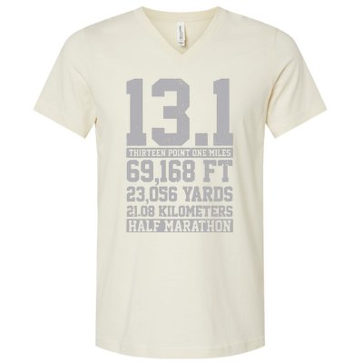 Half Marathon 131 Miles Running Runner V-Neck T-Shirt