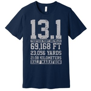 Half Marathon 131 Miles Running Runner Premium T-Shirt