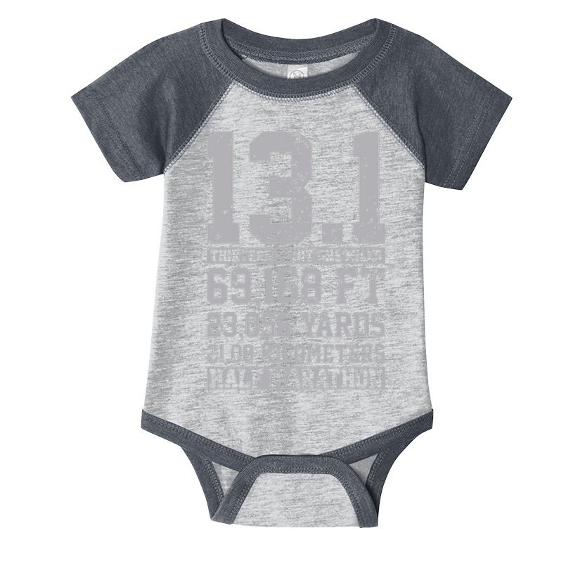 Half Marathon 131 Miles Running Runner Infant Baby Jersey Bodysuit