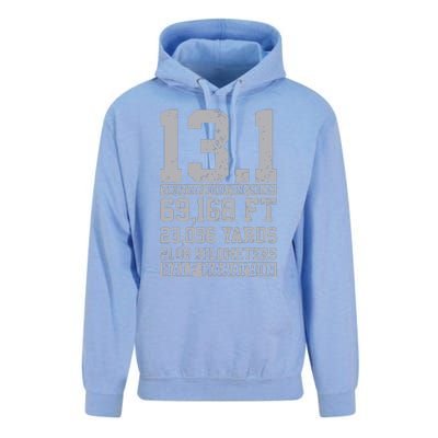 Half Marathon 131 Miles Running Runner Unisex Surf Hoodie