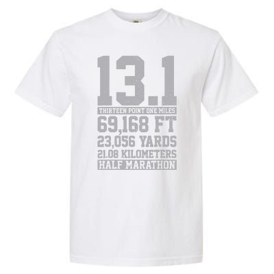 Half Marathon 131 Miles Running Runner Garment-Dyed Heavyweight T-Shirt