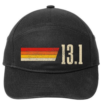 Half Marathon 13.1 Miles Vintage Running Marathon Runner 7-Panel Snapback Hat