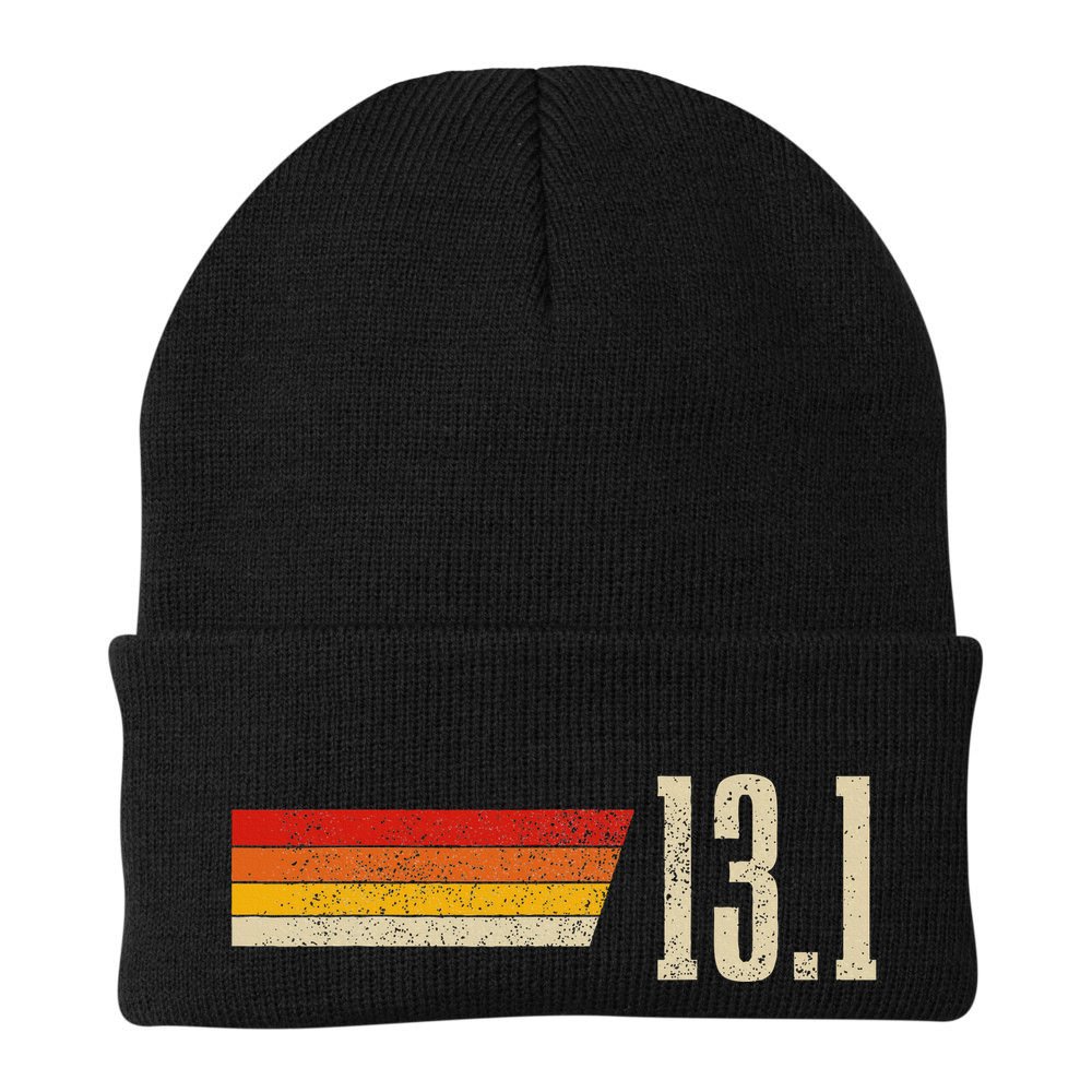 Half Marathon 13.1 Miles Vintage Running Marathon Runner Beanie