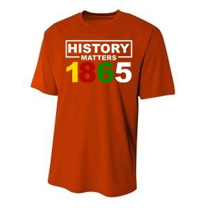 History Matters 1865 Black History Month Performance Sprint T-Shirt