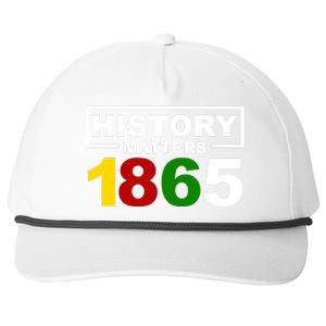 History Matters 1865 Black History Month Snapback Five-Panel Rope Hat