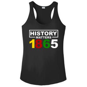 History Matters 1865 Black History Month Ladies PosiCharge Competitor Racerback Tank