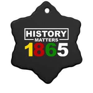 History Matters 1865 Black History Month Ceramic Star Ornament