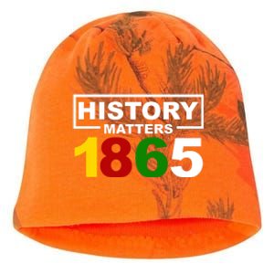 History Matters 1865 Black History Month Kati - Camo Knit Beanie