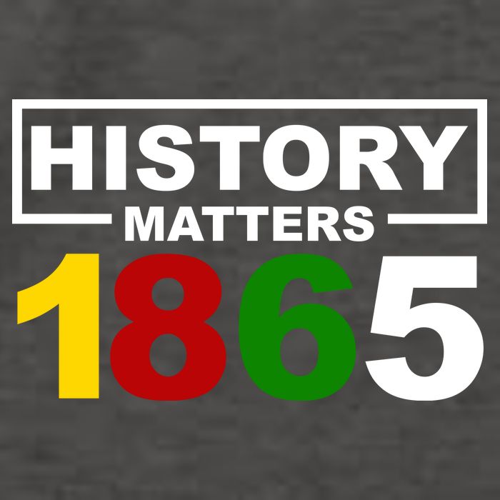 History Matters 1865 Black History Month Vector Backpack