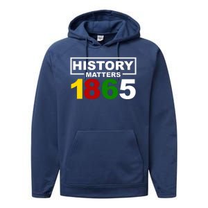 History Matters 1865 Black History Month Performance Fleece Hoodie