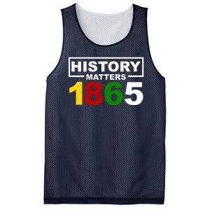 History Matters 1865 Black History Month Mesh Reversible Basketball Jersey Tank