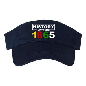 History Matters 1865 Black History Month Valucap Bio-Washed Visor