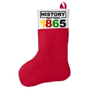 History Matters 1865 Black History Month Felt Holiday Christmas Stocking