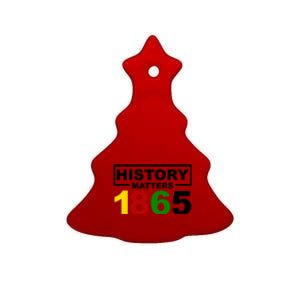 History Matters 1865 Black History Month Ceramic Tree Ornament