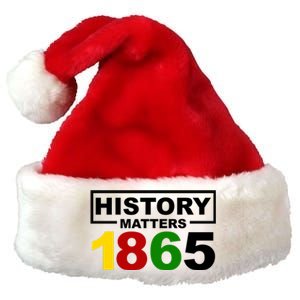 History Matters 1865 Black History Month Premium Christmas Santa Hat