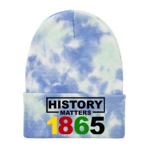 History Matters 1865 Black History Month Tie Dye 12in Knit Beanie