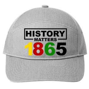 History Matters 1865 Black History Month 7-Panel Snapback Hat