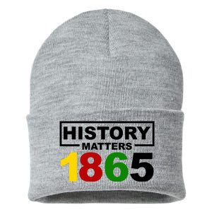 History Matters 1865 Black History Month Sustainable Knit Beanie