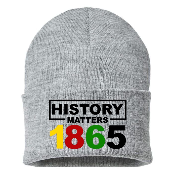 History Matters 1865 Black History Month Sustainable Knit Beanie