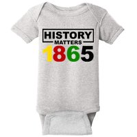 History Matters 1865 Black History Month Baby Bodysuit