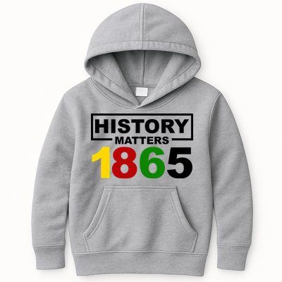 History Matters 1865 Black History Month Kids Hoodie