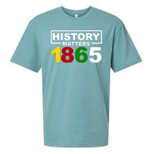 History Matters 1865 Black History Month Sueded Cloud Jersey T-Shirt