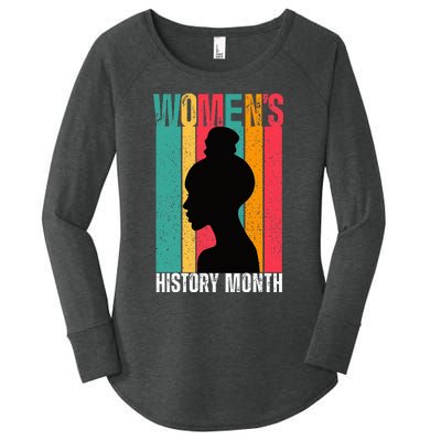 History Month 2024 Women History Month Women's Perfect Tri Tunic Long Sleeve Shirt